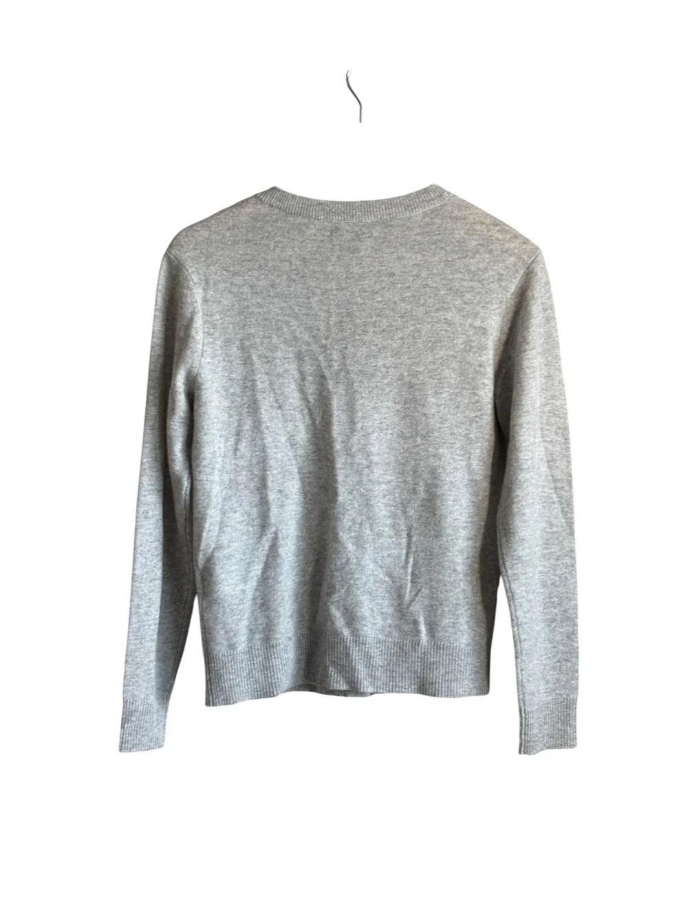 Cashmere Charter Club Luxury Gray V-neck Cardigan Size XS 100% Cashmere